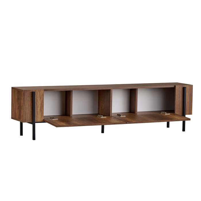 Nordure Nexus Soporte para TV Nogal Barok y Negro